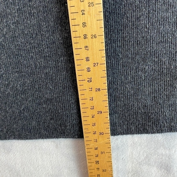 Charles River Quarter Zip Pull Over Sz Medium Grey / Gray Cotton Knit - Picture 9 of 11